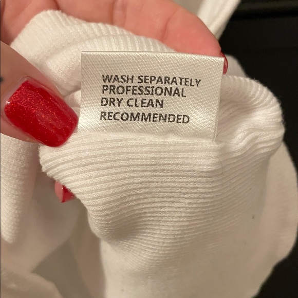 Ivory Ribbed Cutout Crop Top - Picture 5 of 7